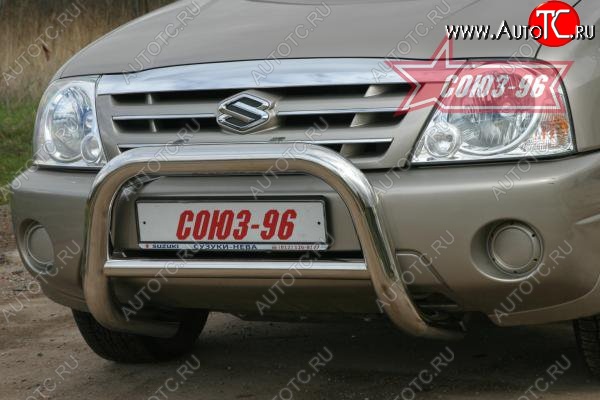 16 379 р. Защита переднего бампера Souz-96 (d76) Suzuki Grand Vitara FTB03 3 двери (1997-2005)  с доставкой в г. Пермь