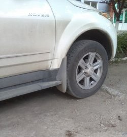 649 р. Универсальные задние брызговики (широкие) ПТП64 Uni3 Renault Duster HS дорестайлинг (2010-2015)  с доставкой в г. Пермь. Увеличить фотографию 10