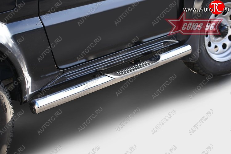 13 679 р. Защита порогов с проступью Souz-96 (d76)  Suzuki Jimny  JB23/JB43 (2012-2018) 2-ой рестайлинг  с доставкой в г. Пермь