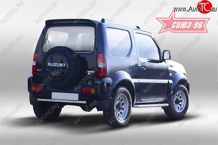 8 279 р. Защита заднего бампера Souz-96 (d42) Suzuki Jimny JB23/JB43 2-ой рестайлинг (2012-2018)  с доставкой в г. Пермь