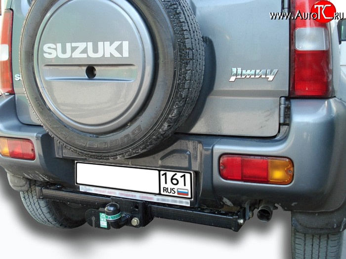 65 999 р. Фаркоп Лидер Плюс (до 1200 кг) Suzuki Jimny JB23/JB43 дорестайлинг (1998-2001) (Без электропакета)  с доставкой в г. Пермь