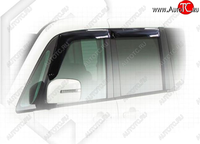 1 999 р. Дефлектора окон CA-Plastiс Suzuki Solio дорестайлинг (2010-2013) (Classic полупрозрачный)  с доставкой в г. Пермь
