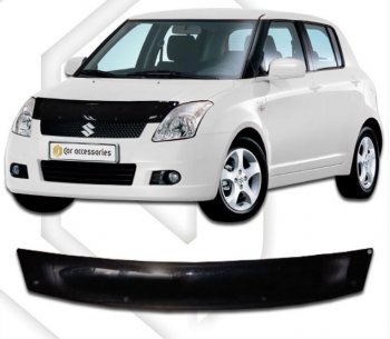 Дефлектор капота CA-Plastic Suzuki Swift  ZC (2003-2008) дорестайлинг, хэтчбэк 5 дв.