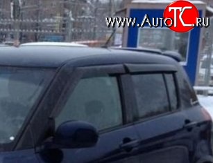 999 р. Комплект дефлекторов окон (ветровиков) 4 шт. (хетчбек) Russtal Suzuki Swift ZC дорестайлинг, хэтчбэк 5 дв. (2003-2008)  с доставкой в г. Пермь