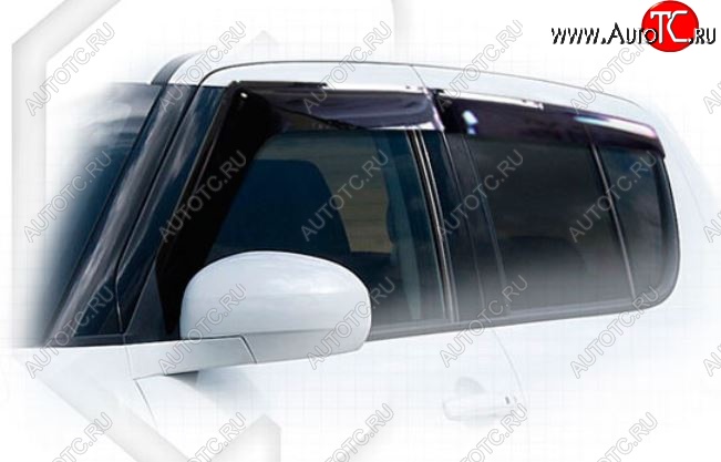 1 999 р. Дефлектора окон CA-Plastiс Suzuki Swift ZC72S дорестайлинг, хэтчбэк 5 дв. (2010-2013) (Classic полупрозрачный)  с доставкой в г. Пермь
