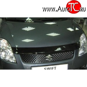 2 699 р. Дефлектор капота NovLine Suzuki Swift ZC дорестайлинг, хэтчбэк 5 дв. (2003-2008)  с доставкой в г. Пермь
