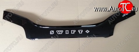 999 р. Дефлектор капота (plus) Russtal Suzuki Swift ZC дорестайлинг, хэтчбэк 5 дв. (2003-2008)  с доставкой в г. Пермь