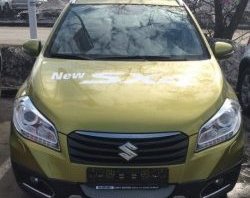2 199 р. Сетка на бампер Russtal (хром) Suzuki SX4 JYB, JYA хэтчбэк дорестайлинг (2013-2016)  с доставкой в г. Пермь. Увеличить фотографию 2