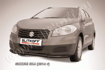 Защита переднего бампер Slitkoff Suzuki SX4  JYB, JYA (2013-2016) хэтчбэк дорестайлинг