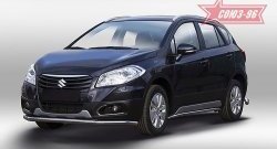 Защита переднего бампера одинарная New - Souz-96 (d60). Suzuki SX4  JYB, JYA (2013-2016) хэтчбэк дорестайлинг