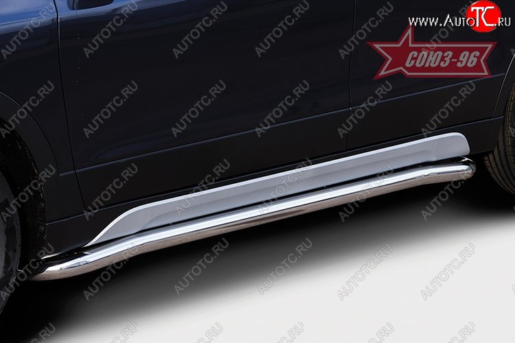 11 969 р. Защита порогов Souz-96 (d60)  Suzuki SX4  JYB, JYA (2013-2016) хэтчбэк дорестайлинг  с доставкой в г. Пермь