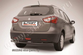 Защита задняя Slitkoff Suzuki SX4  JYB, JYA (2013-2016) хэтчбэк дорестайлинг