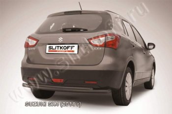 Защита задняя Slitkoff Suzuki SX4  JYB, JYA (2013-2016) хэтчбэк дорестайлинг