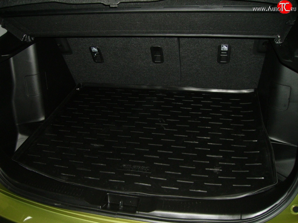 1 839 р. Коврик в багажник (2 кармана) Aileron (полиуретан) Suzuki SX4 JYB, JYA хэтчбэк дорестайлинг (2013-2016)  с доставкой в г. Пермь