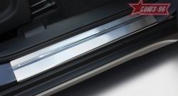 2 294 р. Накладки на внутренние пороги Souz-96  Suzuki SX4  JYB, JYA (2013-2016) хэтчбэк дорестайлинг  с доставкой в г. Пермь. Увеличить фотографию 2