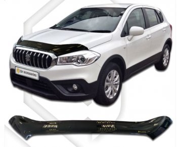 Дефлектор капота CA-Plastiс Suzuki SX4  JAB, JYA (2016-2021) хэтчбэк рестайлинг