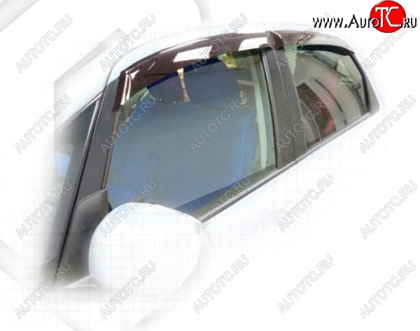 1 839 р. Дефлектора окон CA-Plastiс  Suzuki SX4 ( YA21S,YB21S,  GYA,GYB) (2006-2016) дорестайлинг, хэтчбэк,  рестайлинг, хэтчбэк (Classic полупрозрачный, Без хром.молдинга)  с доставкой в г. Пермь