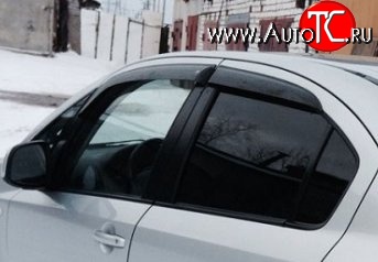 999 р. Комплект дефлекторов окон (ветровиков) 4 шт. (седан) Russtal Suzuki SX4 GYA,GYB  рестайлинг, хэтчбэк (2010-2016)  с доставкой в г. Пермь