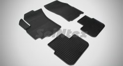 Износостойкие коврики в салон с рисунком Сетка SeiNtex Premium 4 шт. (резина) Suzuki SX4  GYA,GYB (2010-2016)  рестайлинг, хэтчбэк