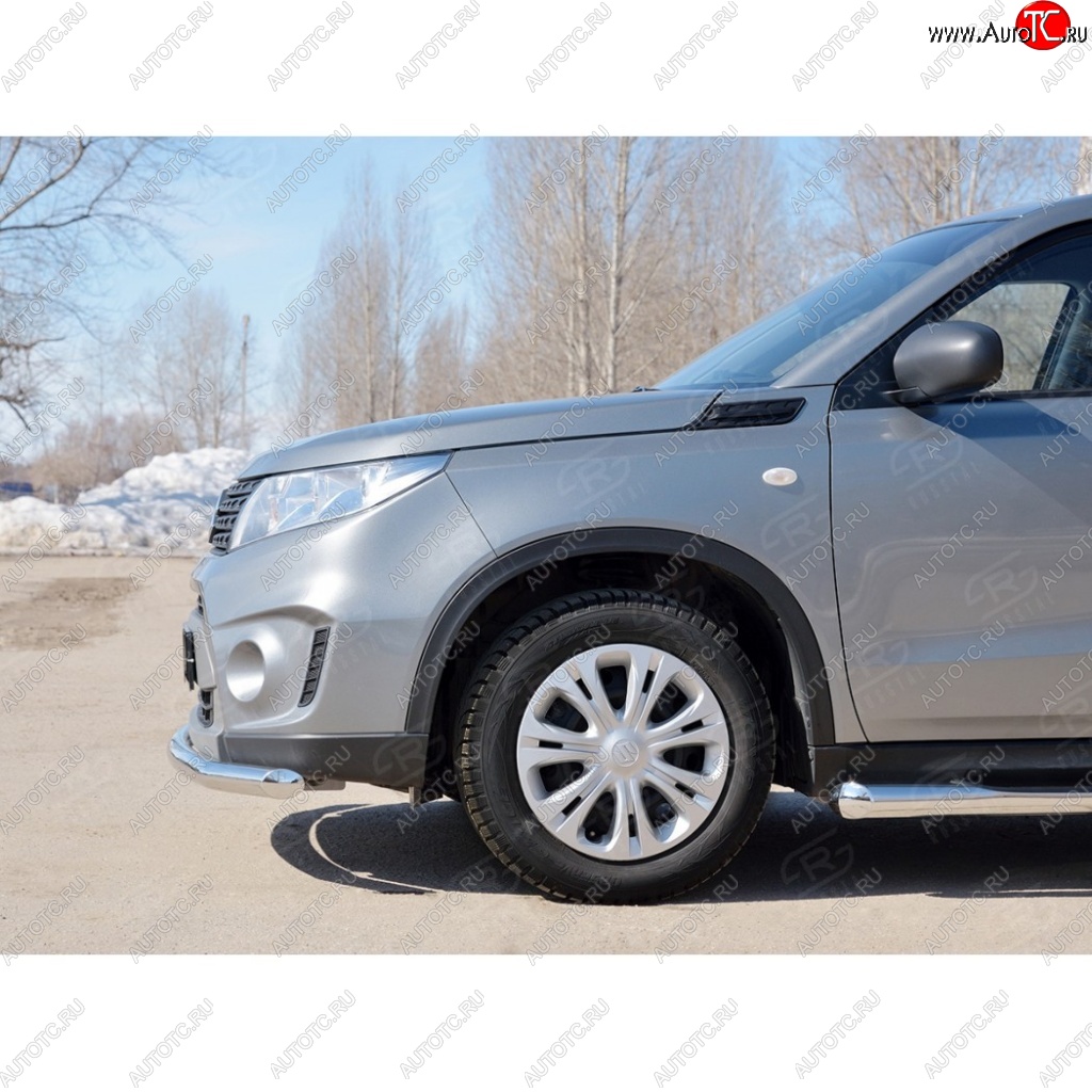 15 499 р. Одинарная защита переднего бампера диаметром 63 мм SLITKOFF Suzuki Vitara LY дорестайлинг (2015-2019)  с доставкой в г. Пермь