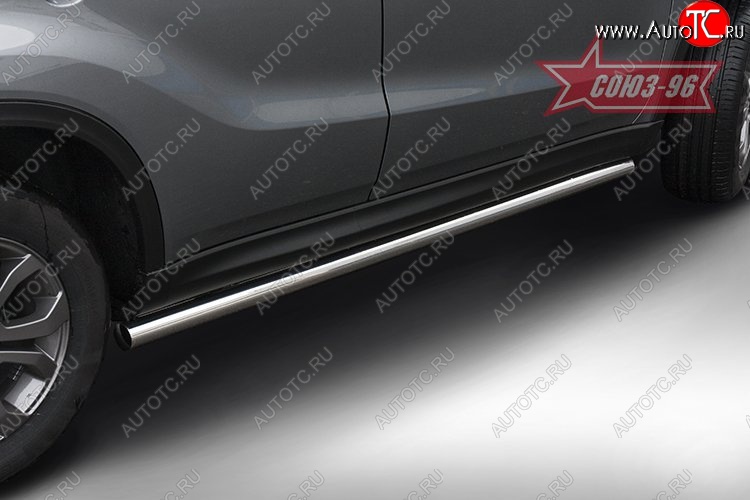 13 859 р. Защита порогов Souz-96 (d60) Suzuki Vitara LY дорестайлинг (2015-2019)  с доставкой в г. Пермь