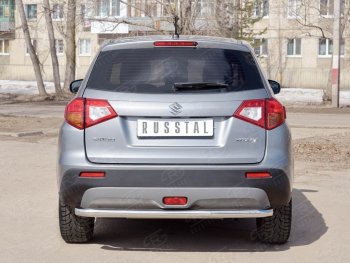 15 999 р. Одинарная защита заднего бампера из трубы диаметром 63 мм SLITKOFF Suzuki Vitara LY дорестайлинг (2015-2019)  с доставкой в г. Пермь. Увеличить фотографию 2