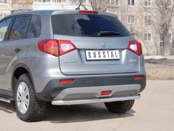 15 999 р. Одинарная защита заднего бампера из трубы диаметром 63 мм SLITKOFF Suzuki Vitara LY дорестайлинг (2015-2019)  с доставкой в г. Пермь. Увеличить фотографию 3