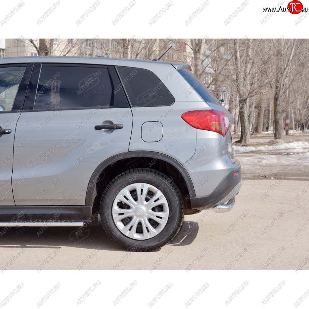 15 999 р. Одинарная защита заднего бампера из трубы диаметром 63 мм SLITKOFF Suzuki Vitara LY дорестайлинг (2015-2019)  с доставкой в г. Пермь