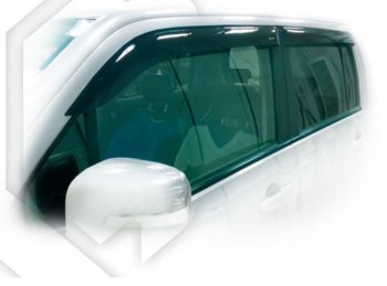 Дефлектора окон CA-Plastic Suzuki Wagon R  MH23S (2008-2012) (Classic полупрозрачный, Без хром.молдинга)
