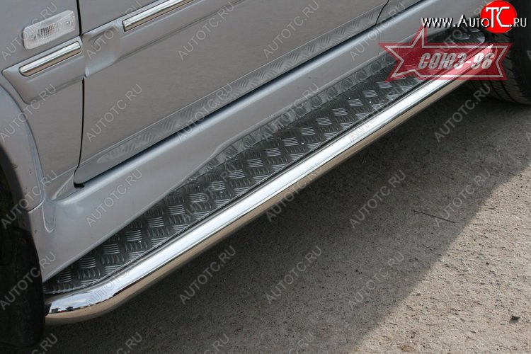 15 389 р. Защита порогов с листом Souz-96 (d60).  ТАГАЗ Road Partner (2007-2011)  с доставкой в г. Пермь