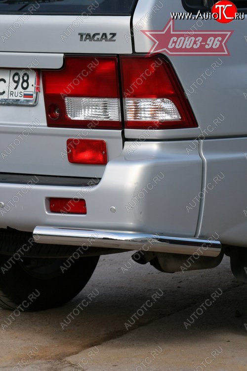 7 739 р. Защита заднего бампера Souz-96 (d60)  ТАГАЗ Road Partner (2007-2011)  с доставкой в г. Пермь