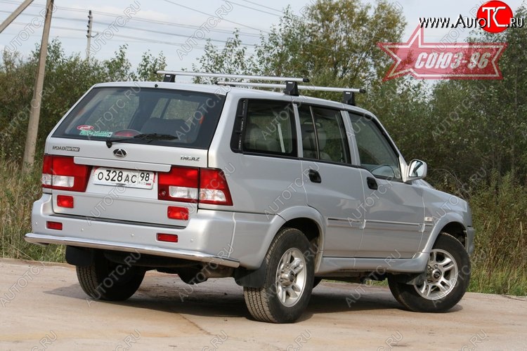 8 909 р. Защита заднего бампера Souz-96 (d60)  ТАГАЗ Road Partner (2007-2011)  с доставкой в г. Пермь