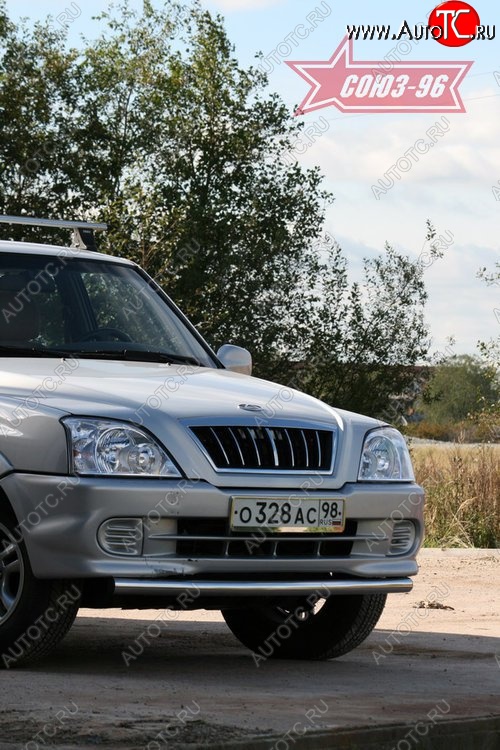 8 234 р. Защита переднего бампера одинарная Souz-96 (d60)  ТАГАЗ Road Partner (2007-2009)  с доставкой в г. Пермь