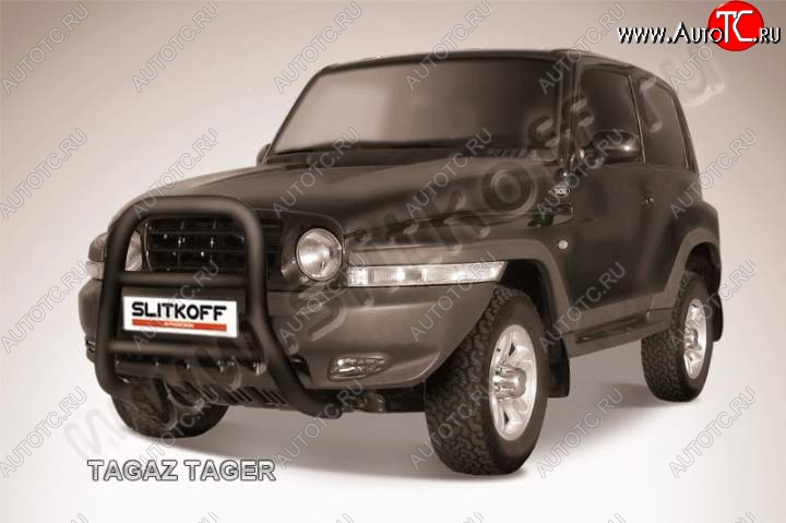 25 999 р. Кенгурятник d76 высокий ТАГАЗ Tager 3d (2008-2012) (Цвет: серебристый)  с доставкой в г. Пермь
