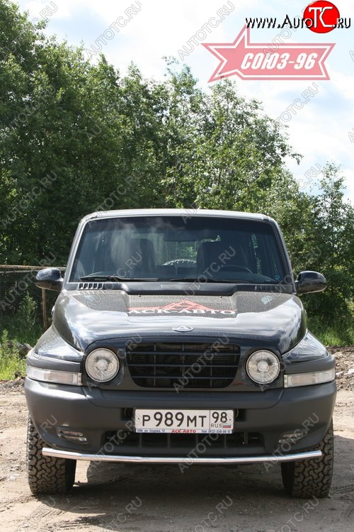9 449 р. Защита переднего бампера Souz-96 (d42) ТАГАЗ Tager 3d (2008-2012)  с доставкой в г. Пермь