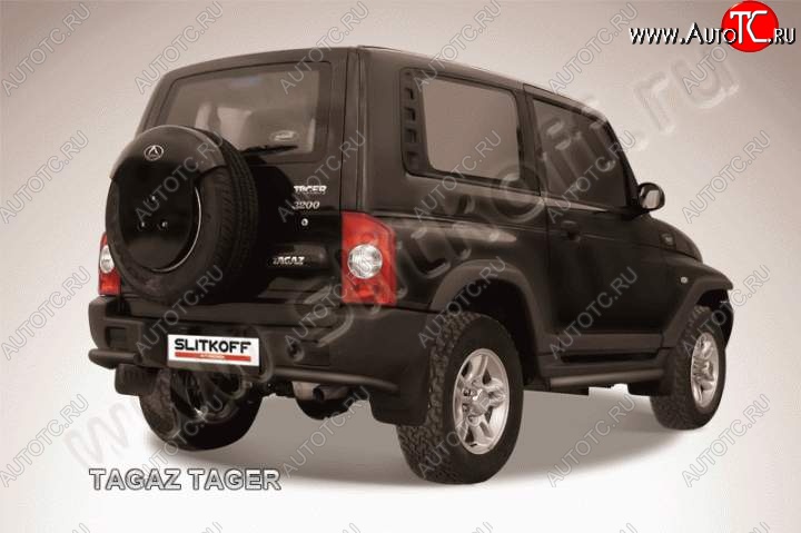 4 999 р. Уголки d57  ТАГАЗ Tager  3d (2008-2012) (Цвет: серебристый)  с доставкой в г. Пермь
