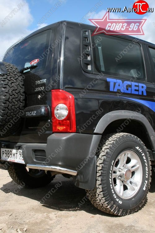 6 839 р. Защита заднего бампера Souz-96 (d42)  ТАГАЗ Tager  3d (2008-2012)  с доставкой в г. Пермь