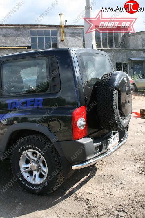 9 989 р. Защита заднего бампера Souz-96 (d60)  ТАГАЗ Tager  3d (2008-2012)  с доставкой в г. Пермь