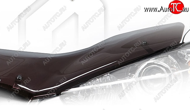 2 599 р. Дефлектор капота (GRN210, GRN215, UZN2010, UZN215) CA-Plastiс  Toyota 4Runner  N210 (2005-2009) рестайлинг (Classic полупрозрачный, Без надписи)  с доставкой в г. Пермь