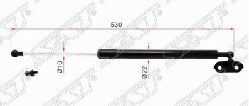 Упор багажника SAT Toyota 4Runner  N210 - Hilux Surf  N210