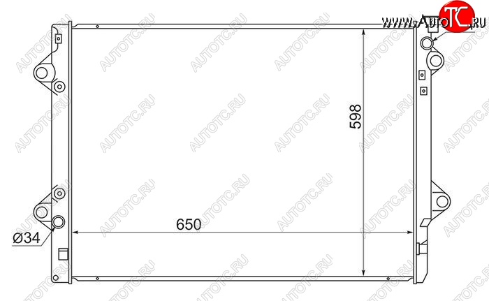 7 599 р. Радиатор двигателя SAT (5VZ/1GR/3RZ/2TR) Toyota Land Cruiser Prado J150 дорестайлинг (2009-2013)  с доставкой в г. Пермь