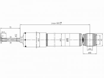 Амортизатор задний LH=RH SAT Toyota 4Runner  N210 - Land Cruiser Prado  J120
