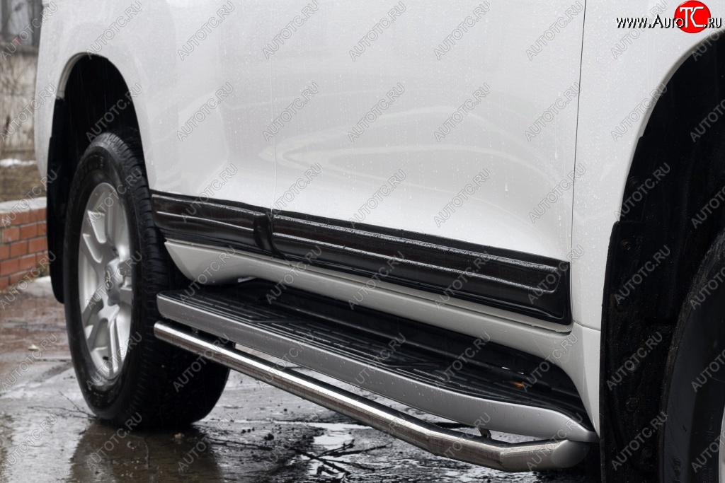 4 699 р. Молдинги RA  Toyota Land Cruiser Prado  J150 (2013-2017) 1-ый рестайлинг (Поверхность глянец (под окраску), Неокрашенные)  с доставкой в г. Пермь