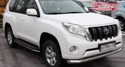 Защита переднего бампера одинарная Souz-96 (d76) Toyota Land Cruiser Prado J150 1-ый рестайлинг (2013-2017)