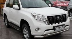 Защита переднего бампера двойная Souz-96 (d76/60) Toyota Land Cruiser Prado  J150 (2013-2017) 1-ый рестайлинг