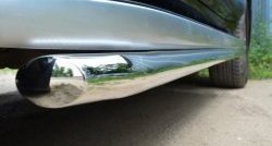 14 899 р. Защита порогов из круглой трубы диаметром 42 мм SLITKOFF Toyota Land Cruiser Prado J150 1-ый рестайлинг (2013-2017)  с доставкой в г. Пермь. Увеличить фотографию 3