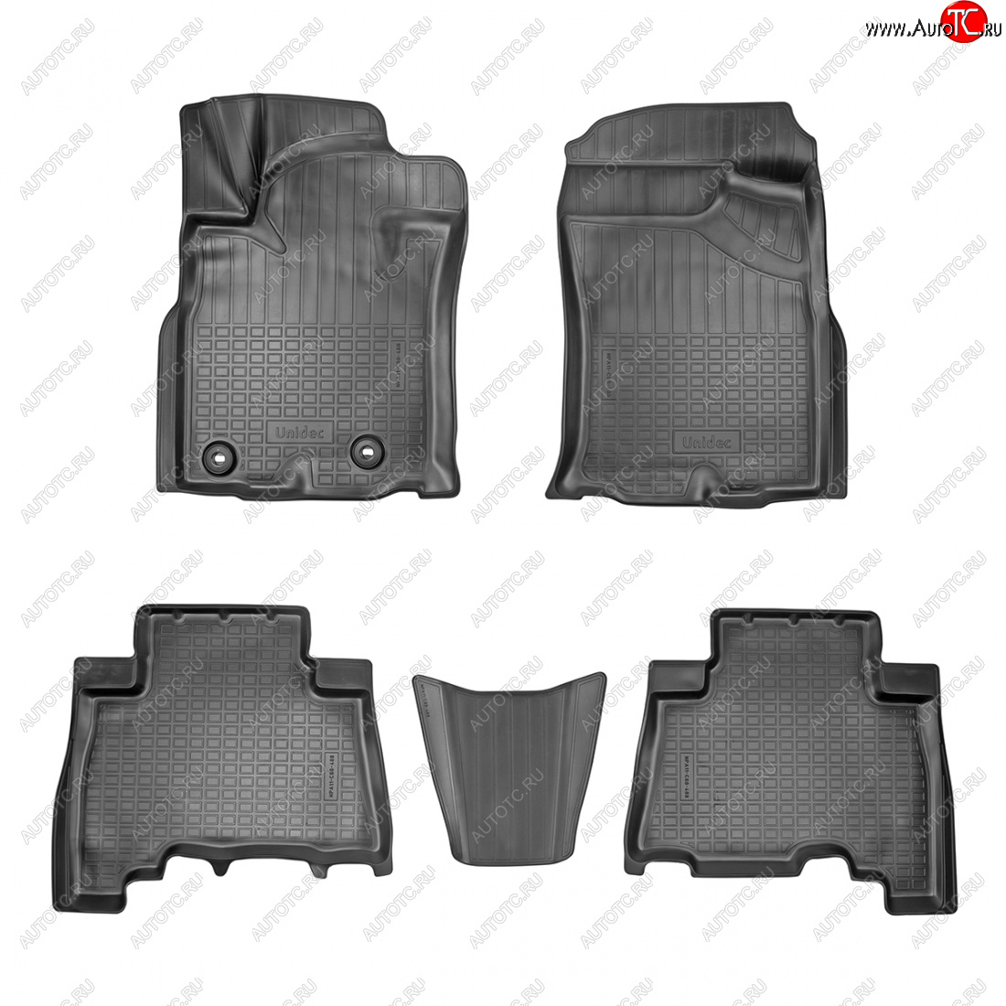 3 199 р. Коврики салона Norplast Unidec Toyota Land Cruiser Prado J150 2-ой рестайлинг (2017-2020) (черные)  с доставкой в г. Пермь