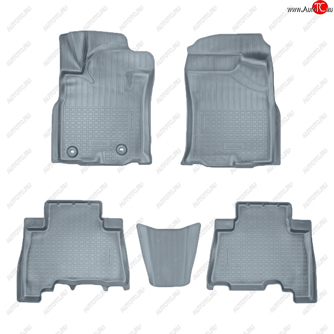 4 099 р. Коврики салона Norplast Unidec (5 мест)  Toyota Land Cruiser Prado  J150 (2013-2020) 1-ый рестайлинг, 2-ой рестайлинг (серые)  с доставкой в г. Пермь