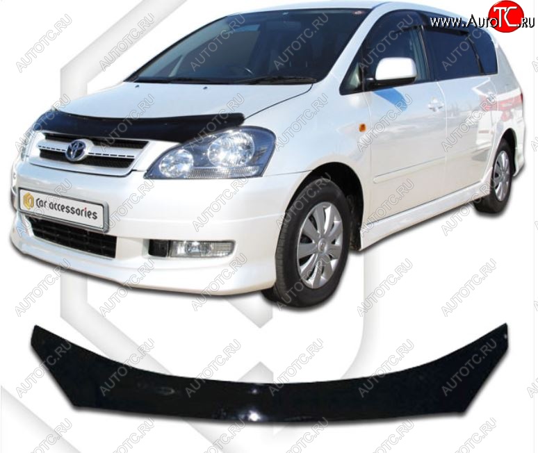 2 159 р. Дефлектор капота CA-Plastiс  Toyota Picnic  XM20 (2001-2003) дорестайлинг (Classic черный, Без надписи)  с доставкой в г. Пермь
