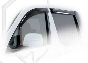 2 299 р. Дефлектора окон CA-Plastiс Toyota Alphard H10 дорестайлинг (2002-2005) (серия Classic полупрозрачный, Без хром.молдинга)  с доставкой в г. Пермь. Увеличить фотографию 2
